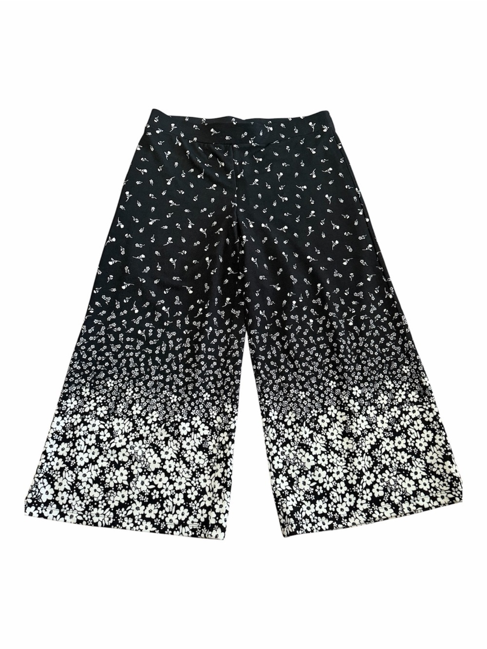 Daisy Flower Extra Wide-Leg Pants Flowy Pants Isaac Mizrahi Boho Baggy Size XLT